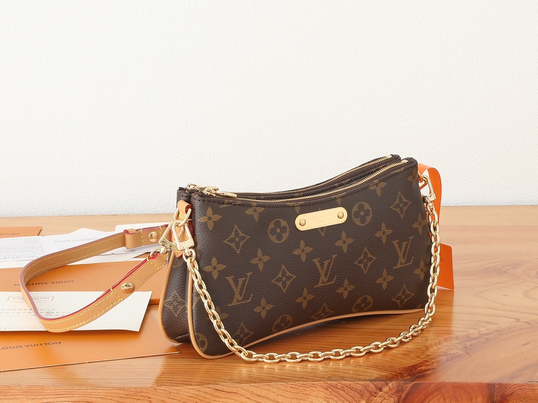 ルイ・ヴィトン Liv Pochette モノグラム チェーンショルダーバッグ M83008 詳細画像 2