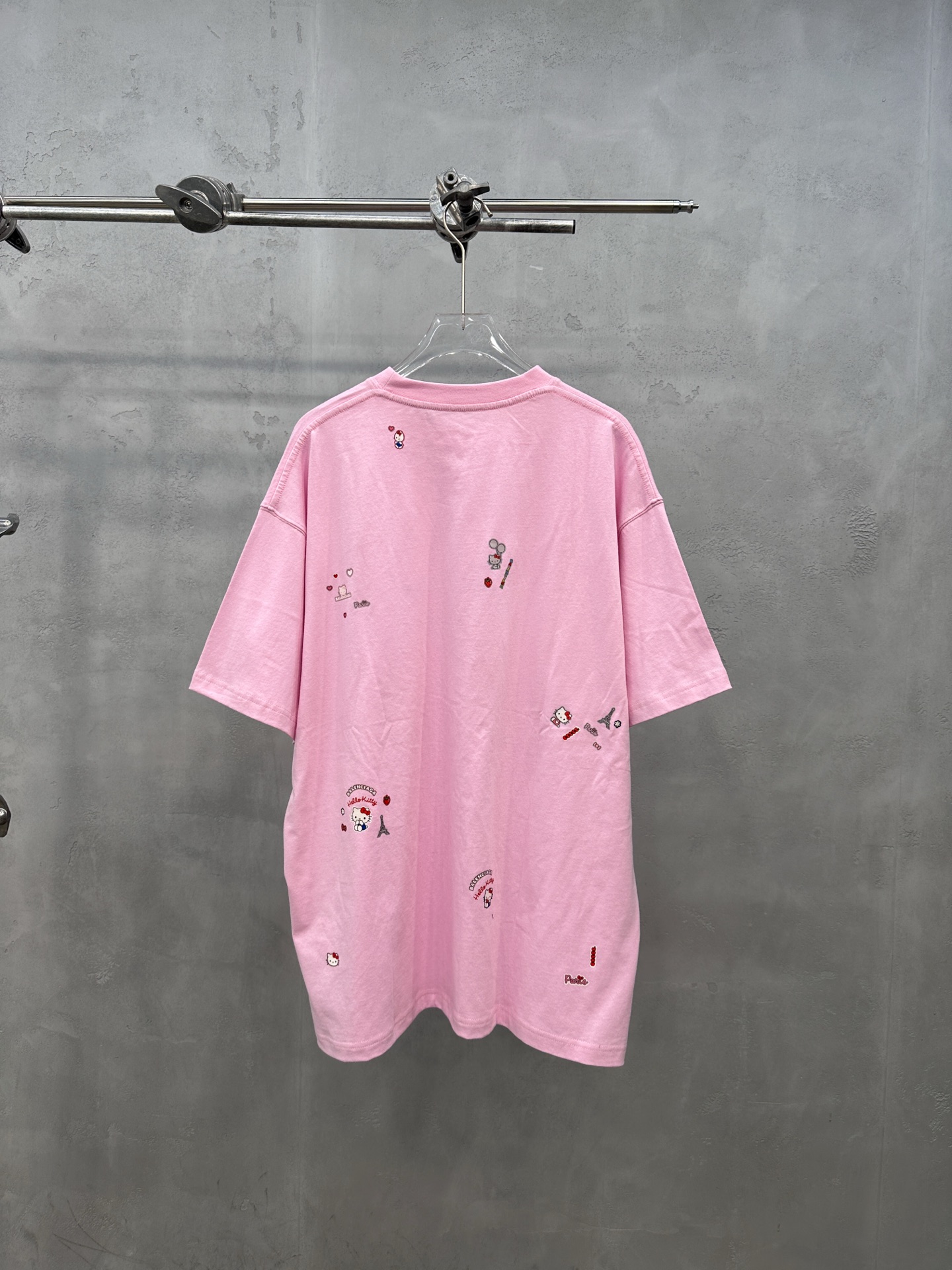 バレンシアガ ハローキティ 半袖Tシャツ ピンク 詳細画像 3