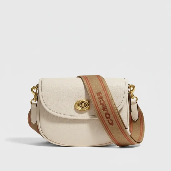 コーチ Willow サドルバッグ ショルダーバッグ アイボリー CA094