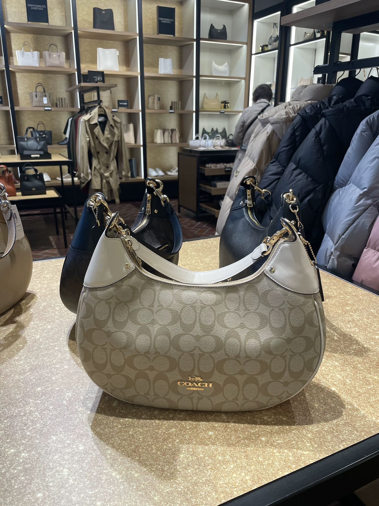 コーチ クレセント ダンプリング ショルダーバッグ ブラック 詳細画像 3