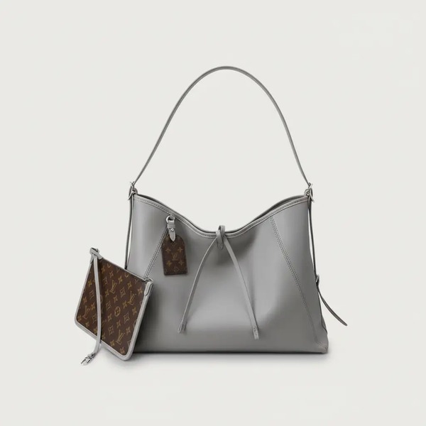 ルイ・ヴィトン Carryall ラージ ハンドバッグ シャークグレー M25143