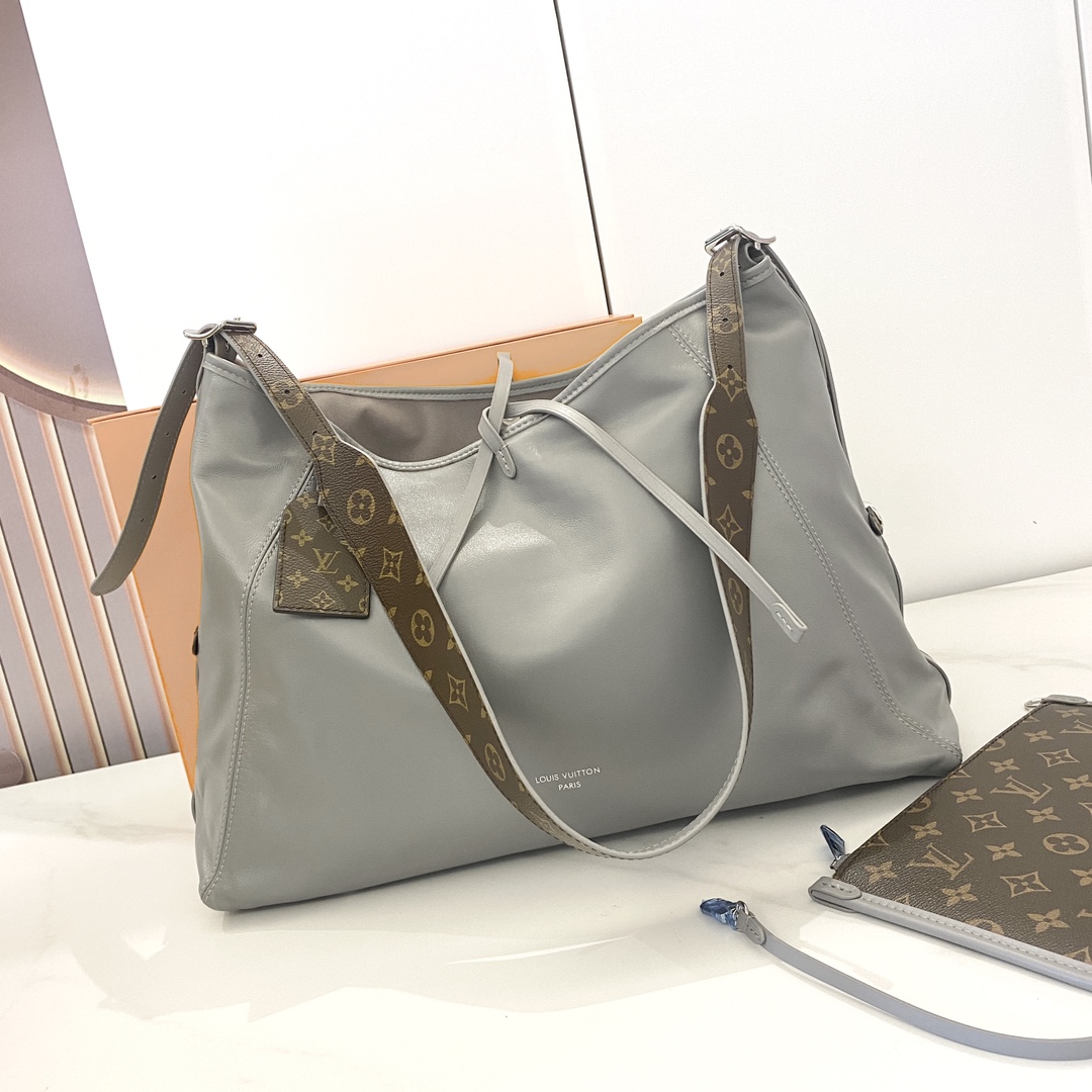ルイ・ヴィトン CarryAll Dark MM ハンドバッグ シャークグレー M12583 詳細画像 1