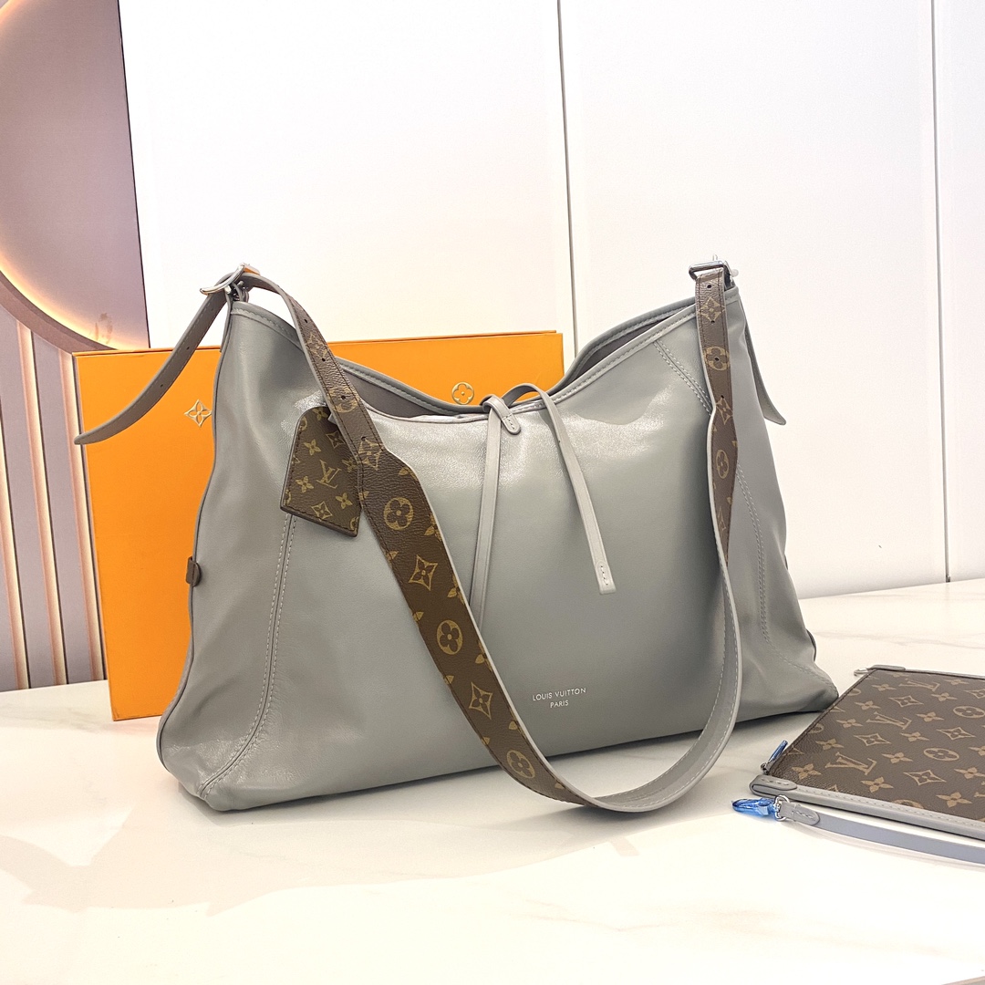 ルイ・ヴィトン CarryAll Dark MM ハンドバッグ シャークグレー M12583 詳細画像 2
