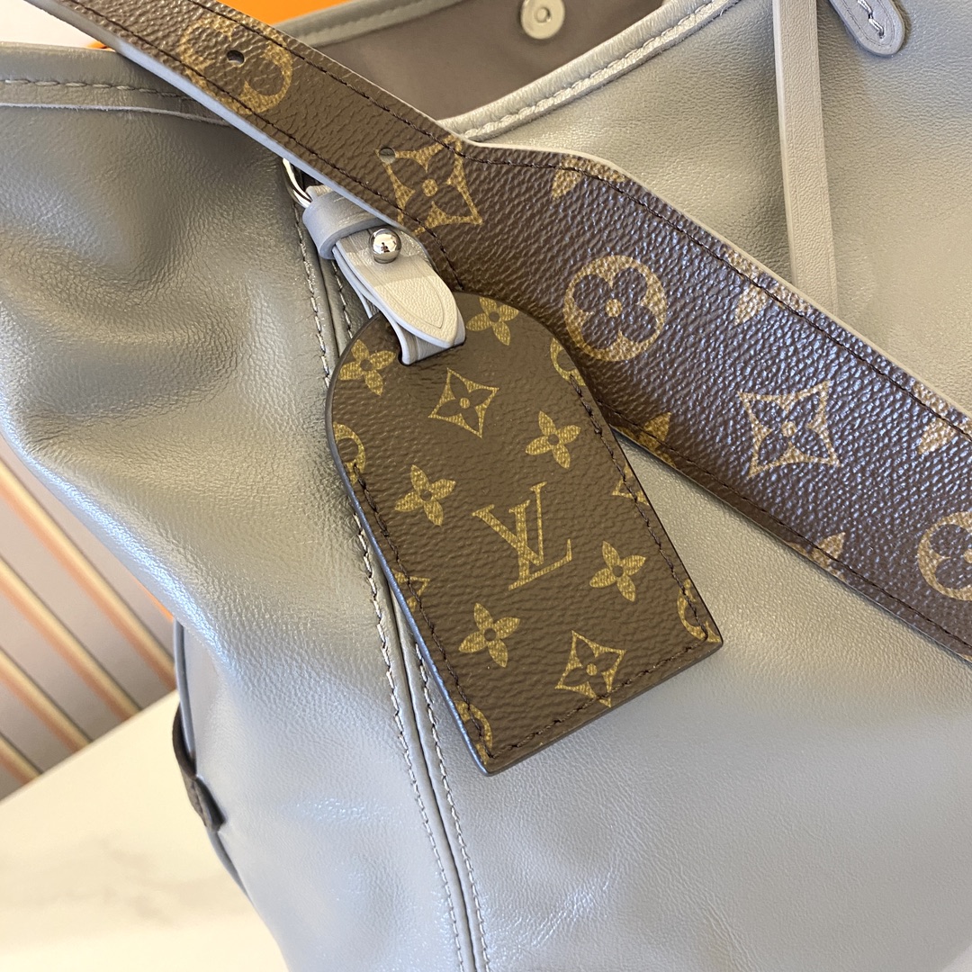 ルイ・ヴィトン CarryAll Dark MM ハンドバッグ シャークグレー M12583 詳細画像 3