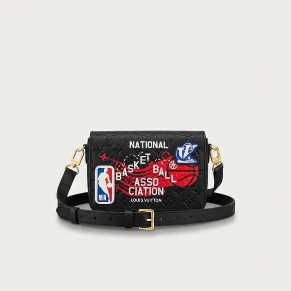 ルイ・ヴィトン LVXNBA Studio メッセンジャーバッグ ブラック