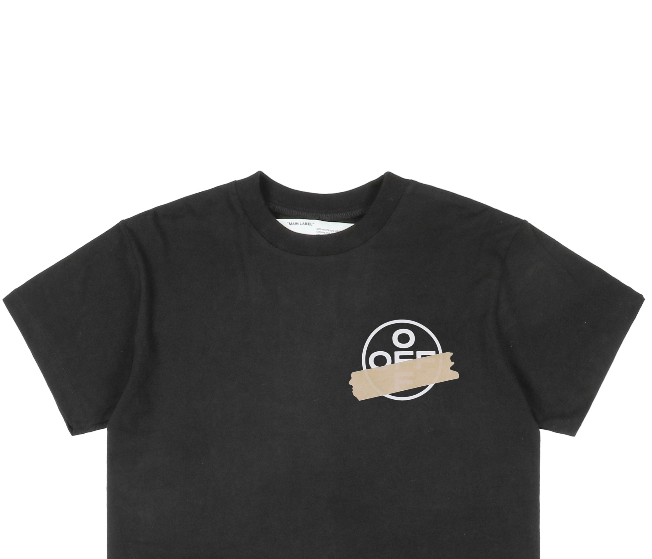 オフホワイト ヴァージル イエローテープ アロープリント Tシャツ 2020S 詳細画像 3