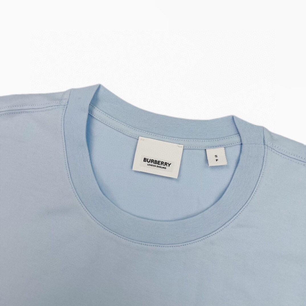 バーバリー クラシック TBロゴ 半袖Tシャツ ブルー 詳細画像 3