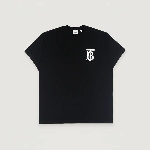 バーバリー クラシック TBロゴ 半袖Tシャツ ブラック
