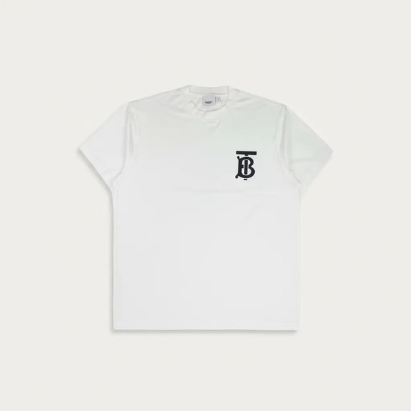 バーバリー クラシック TBロゴ 半袖Tシャツ ホワイト