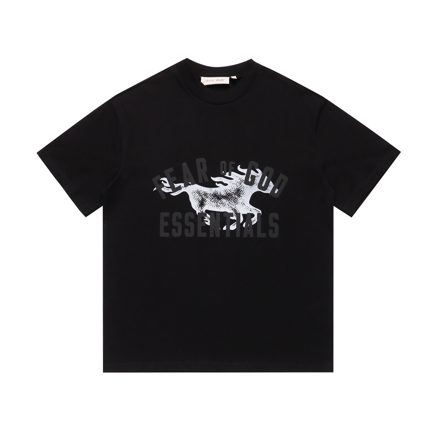 フィアオブゴッド 午年 半袖Tシャツ ブラック 詳細画像 1