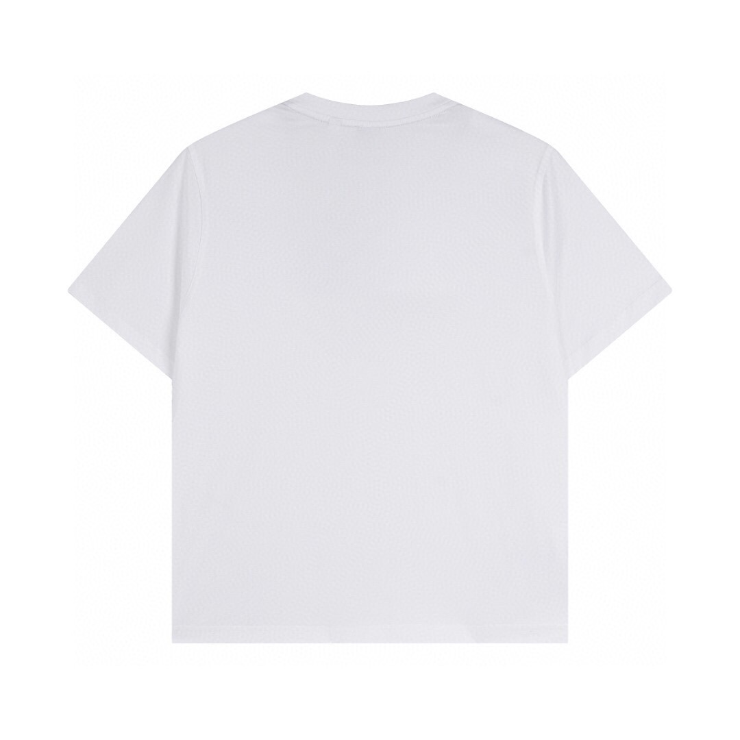 バーバリー レザーラベル ロゴ 半袖Tシャツ ホワイト 詳細画像 2