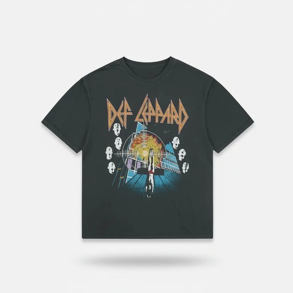 メイドウォーン クラウドゲイズ プリント 半袖Tシャツ チャコールブラック