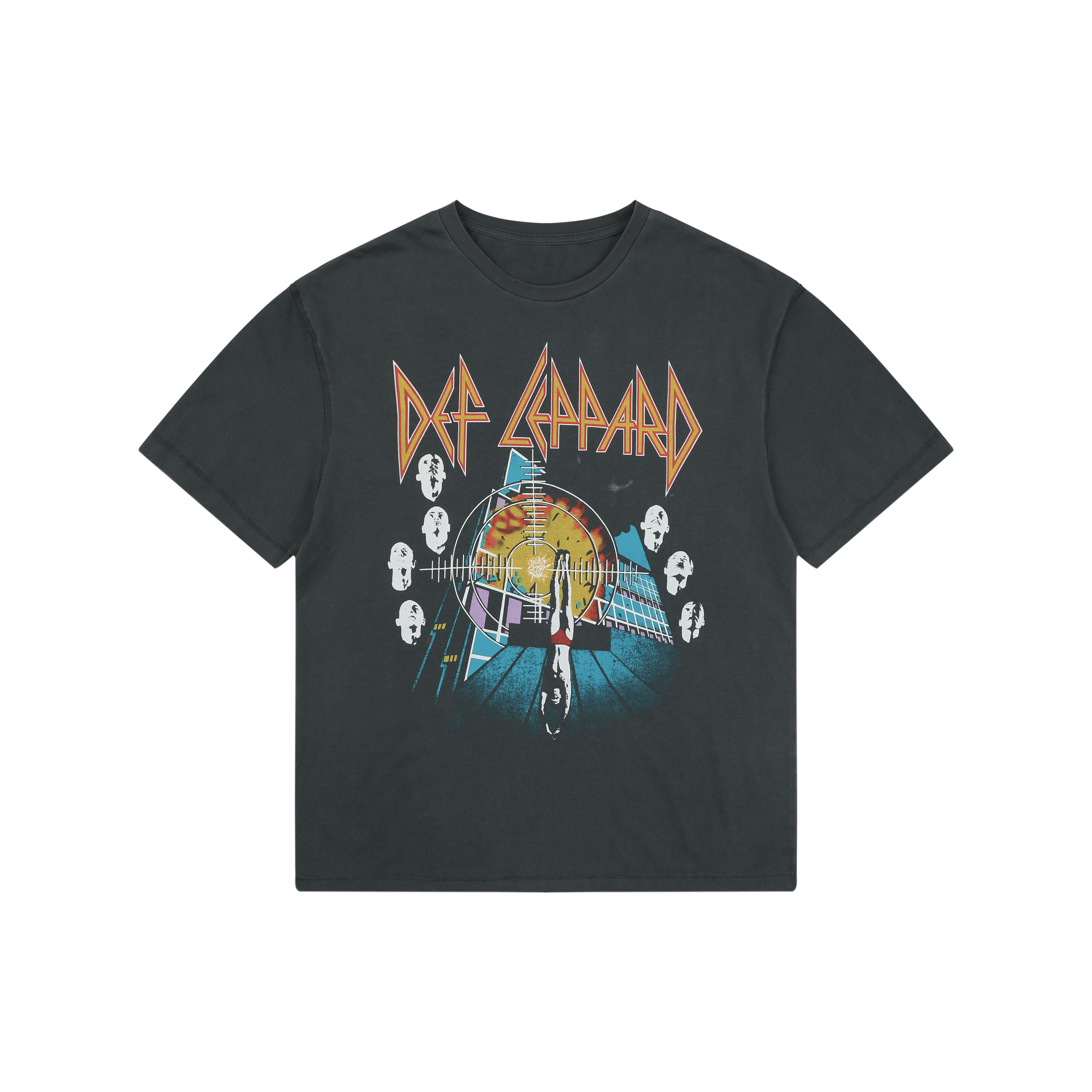 メイドウォーン クラウドゲイズ プリント 半袖Tシャツ チャコールブラック 詳細画像 1