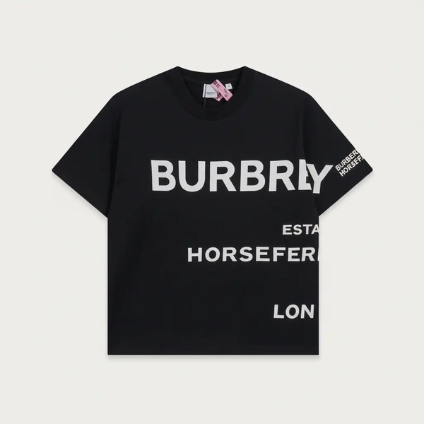 バーバリー オフセットロゴ 半袖Tシャツ ブラック
