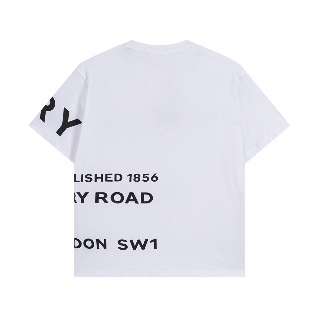 バーバリー ホースフェリー ロゴ 半袖Tシャツ ホワイト 詳細画像 2