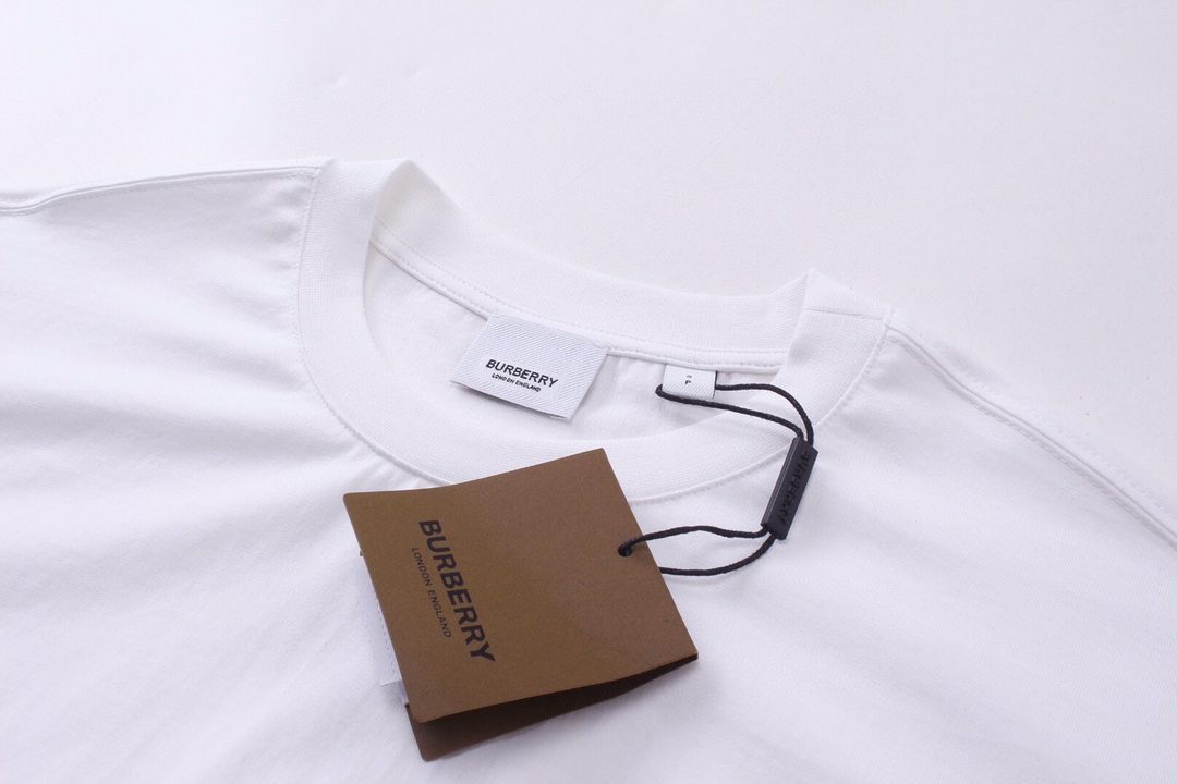 バーバリー ダブルスリーブ チェック 半袖Tシャツ ホワイト 詳細画像 3