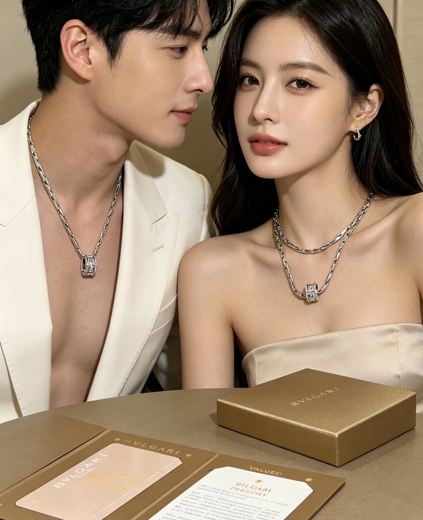 ブルガリ ディーヴァ ドリーム リングモチーフ ペンダントネックレス Vゴールド ユニセックス シルバー 詳細画像 3