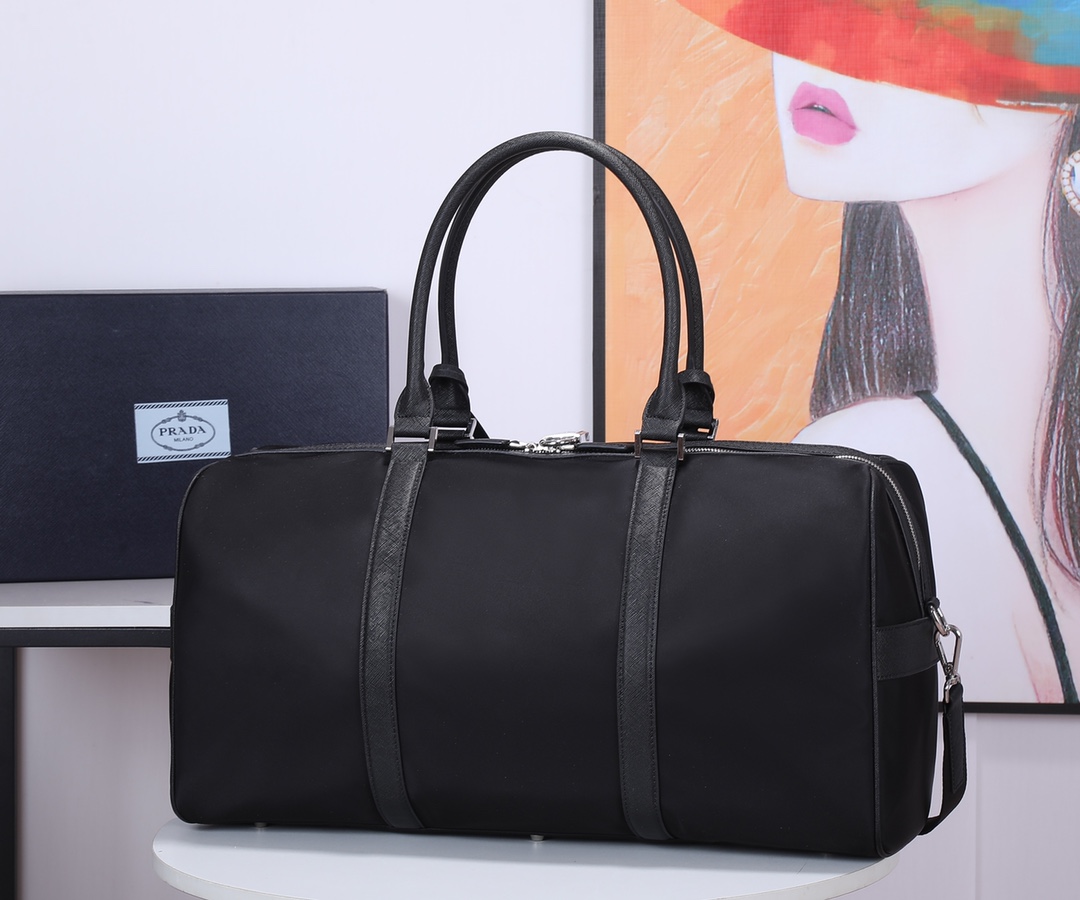 クラシック トラベルボストンバッグ ブラック 詳細画像 3
