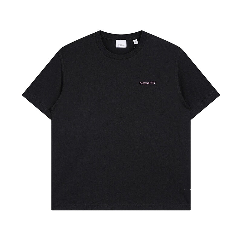 バーバリー オークリーフクレスト ロゴ 半袖Tシャツ ブラック 詳細画像 1