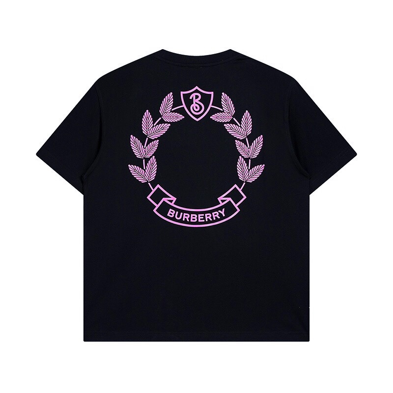 バーバリー オークリーフクレスト ロゴ 半袖Tシャツ ブラック 詳細画像 2