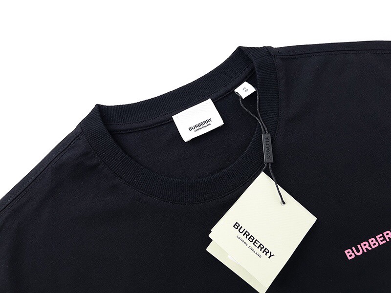 バーバリー オークリーフクレスト ロゴ 半袖Tシャツ ブラック 詳細画像 3