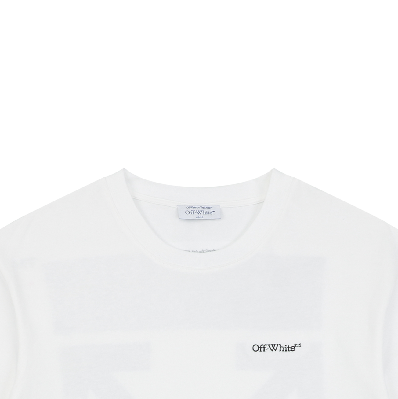 オフホワイト グラデーションアロープリント 半袖Tシャツ ホワイト 詳細画像 3
