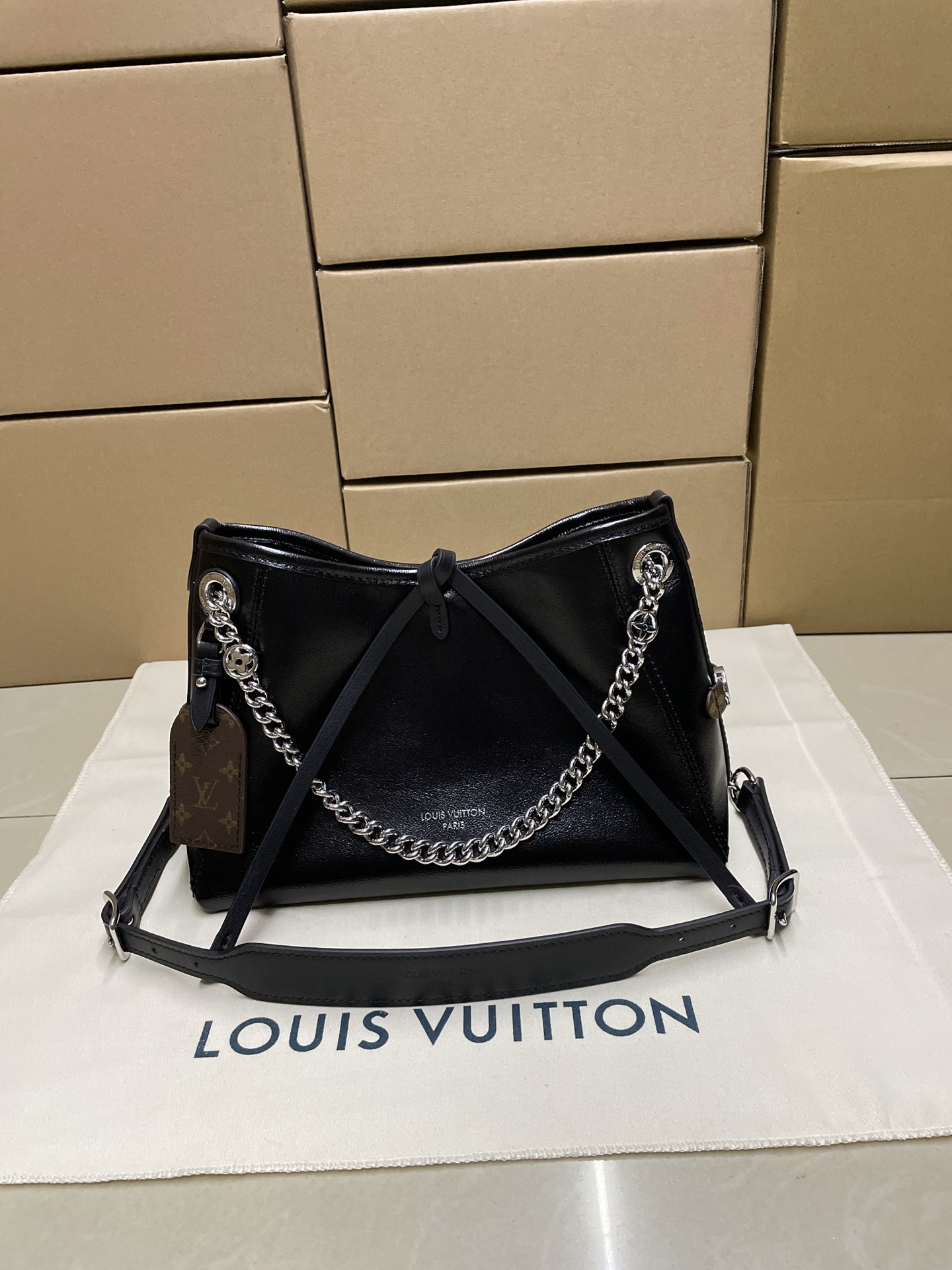 ルイ・ヴィトン CarryAll BB ブラック 詳細画像 1